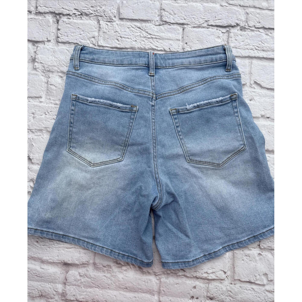 EUC Vervet L Large Lightly Distressed Blue Denim Shorts - Picture 5 of 9